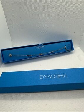 Dyadema 18kt Gold-Plated Infinity Bracelet with Multicolor Accent